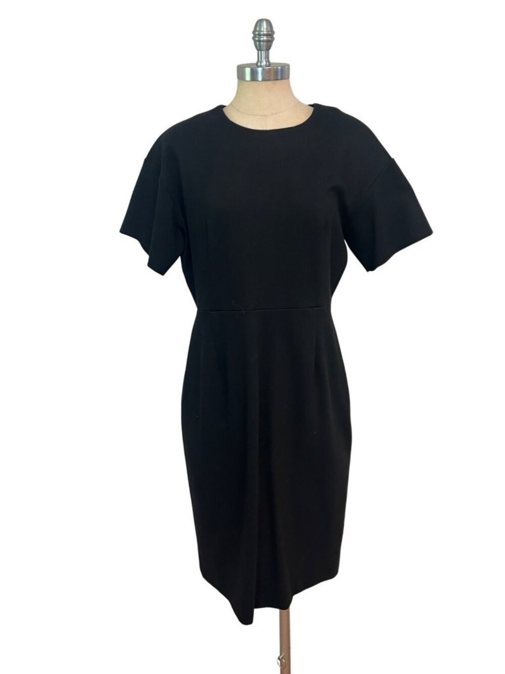 M.M. Lafleur Black Short Sleeve Sheath Business Dress Size 12